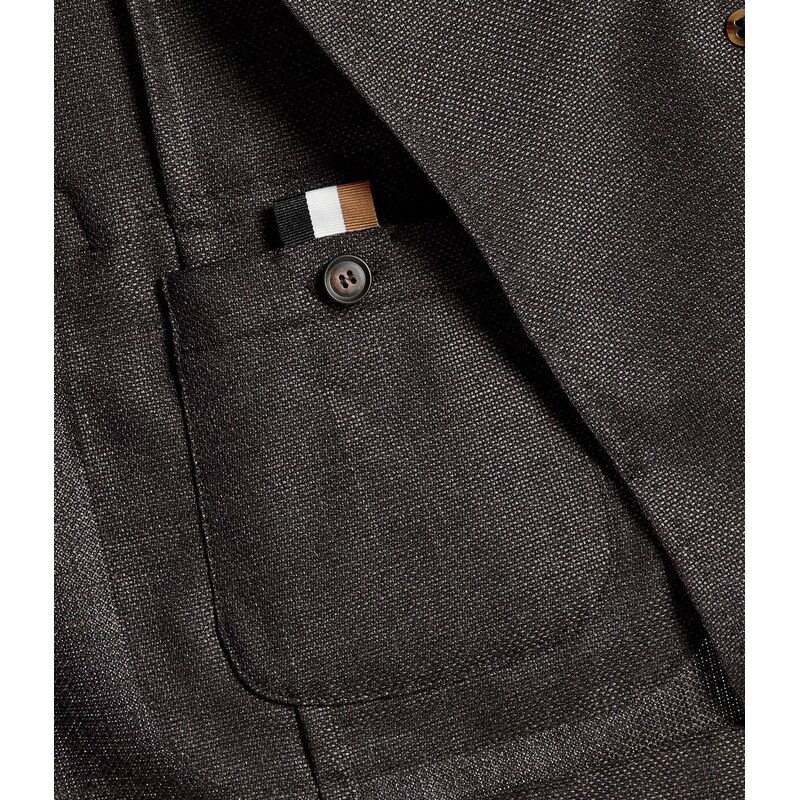 BOSS BLACK Vlněná sako C-Hanry-DB-262 | Slim Fit