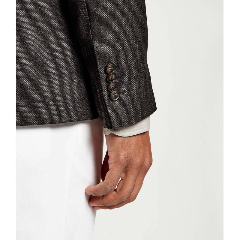 BOSS BLACK Vlněná sako C-Hanry-DB-262 | Slim Fit