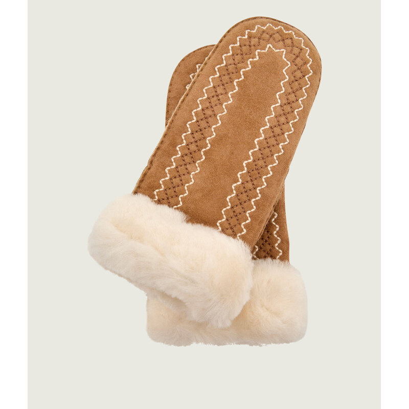UGG Rukavice ATHERSON | s příměsí vlny | shearling | zamsz 108915264