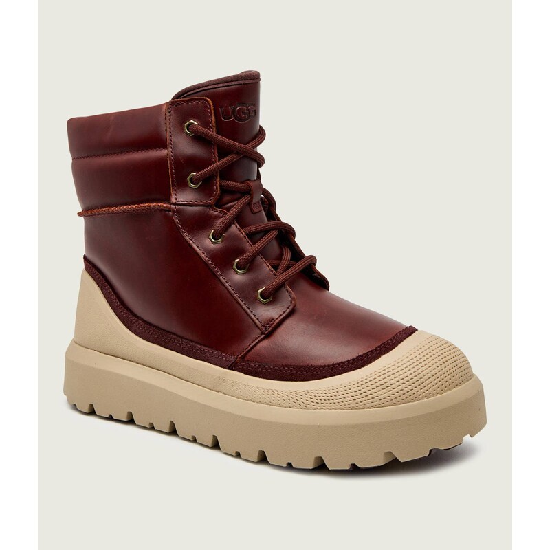 UGG Kožené vysoké boty M NEUMEL HIGH WEATHER HYBRID | s příměsí