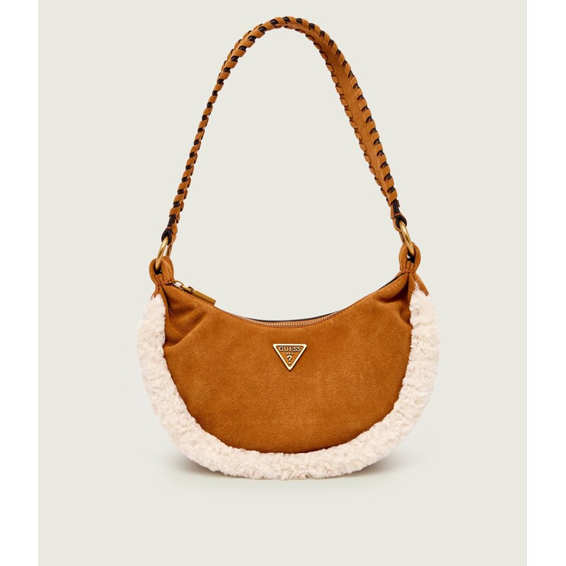 Guess Hobo kabelka AMITA |shearling | semiš