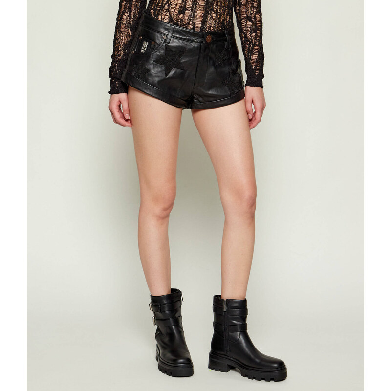 One Teaspoon Kožené šortky BANDITS | regular fit | low waist 108846811