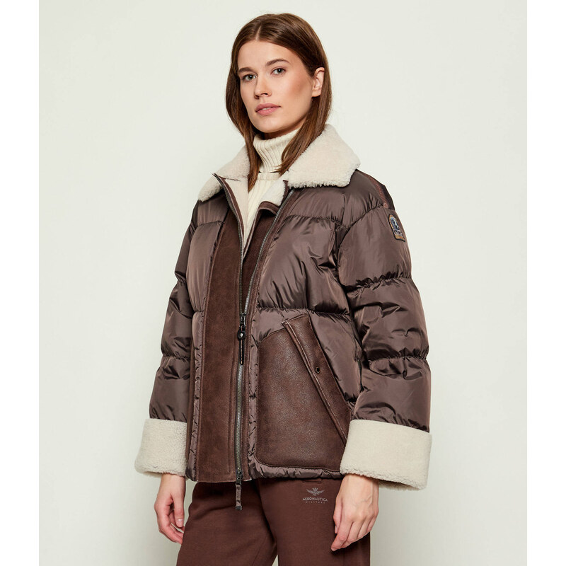 PARAJUMPERS Péřová bunda CHYNA | shearling | regular fit s přídavkem 108846862
