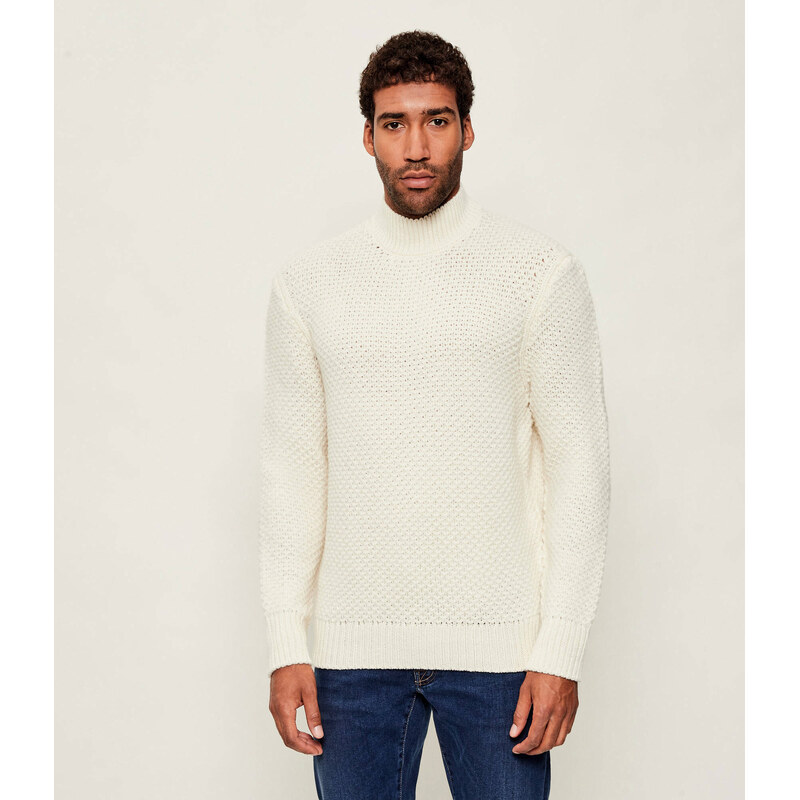 BOSS BLACK Vlněný polorolák C-Heletto | regular fit