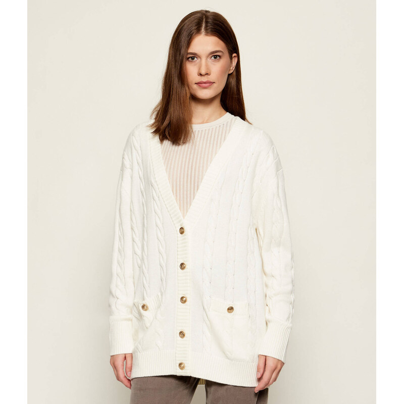 GUESS Kardigan ELSA | Relaxed fit | s příměsí vlny