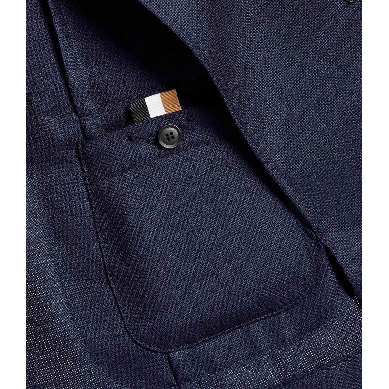 BOSS BLACK Vlněná sako C-Hanry-DB-262 | Slim Fit