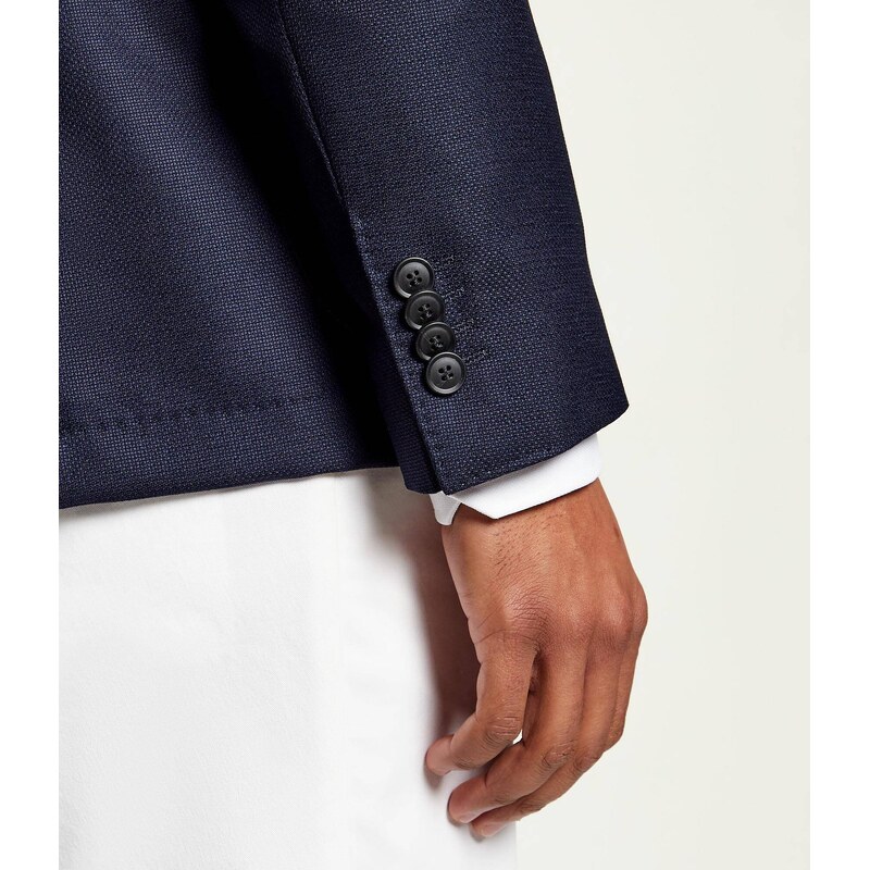 BOSS BLACK Vlněná sako C-Hanry-DB-262 | Slim Fit