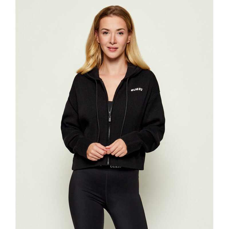GUESS ACTIVE Svetr FLAMINIA | Cropped Fit | s příměsí vlny