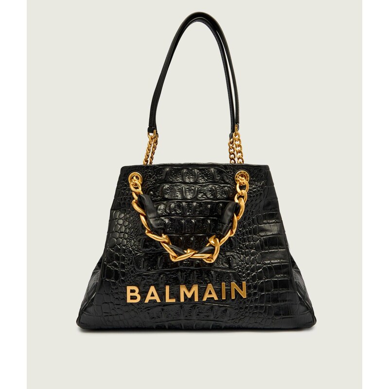 Balmain Kůžoná kabelka na rameno 1945 SOFT SMALL 108744240