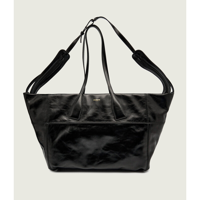 Balmain Kůžoná kabelka shopper TRACK ZIP