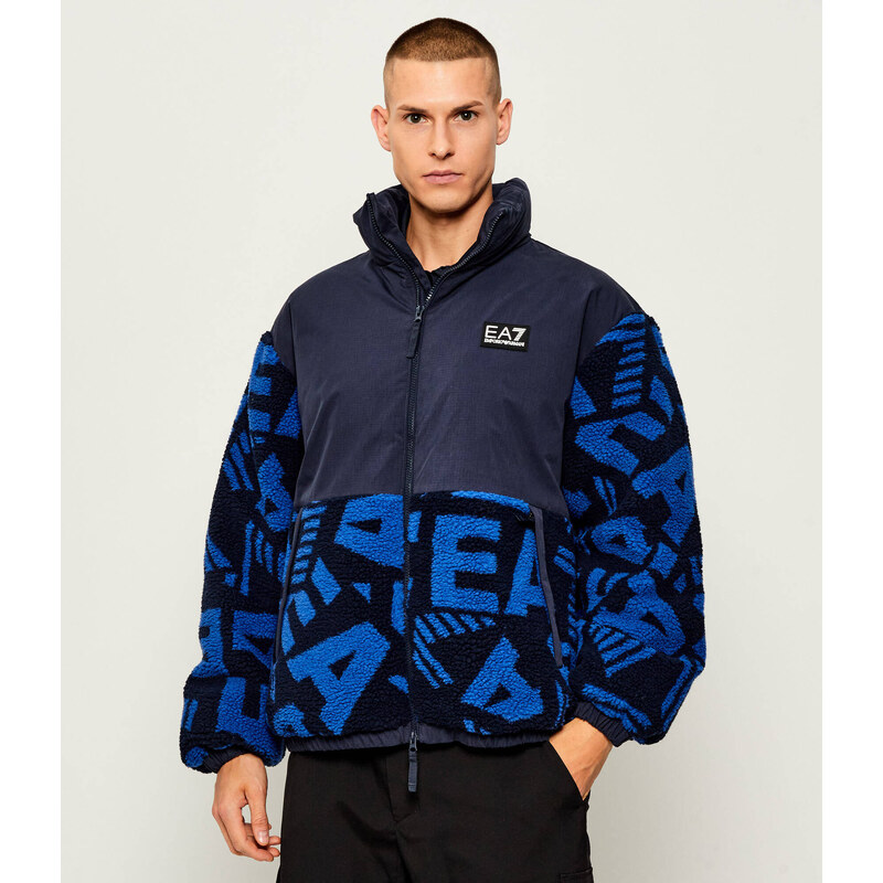 EA7 Fleecová bunda | Oversize fit