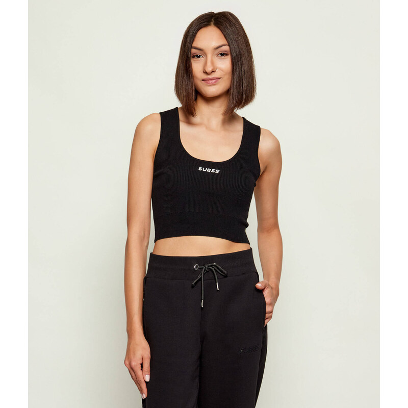 GUESS ACTIVE Top FLAMINIA | Cropped Fit | s příměsí vlny