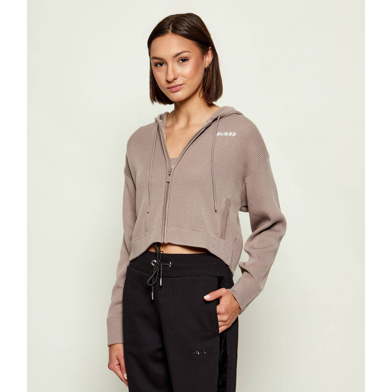 GUESS ACTIVE Svetr FLAMINIA | Cropped Fit | s příměsí vlny 108704445