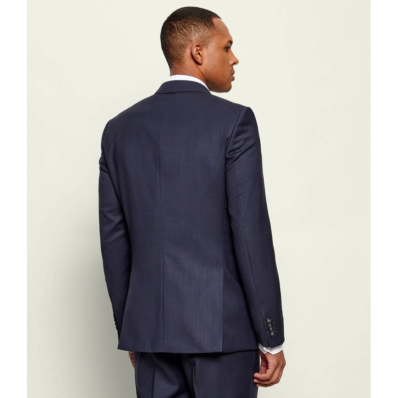 BOSS BLACK Vlněný oblek H-Huge-2pcs-DB-254 | Slim Fit