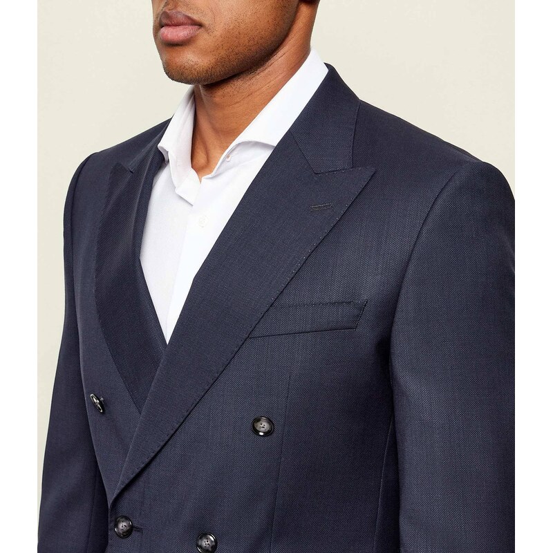 BOSS BLACK Vlněný oblek H-Huge-2pcs-DB-254 | Slim Fit