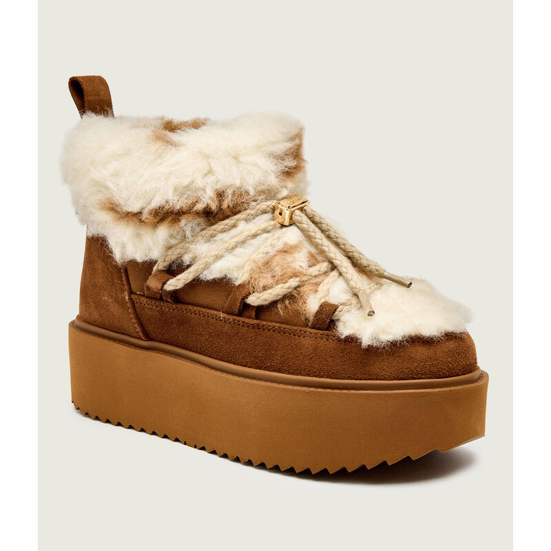 INUIKII Sněhule TEDDY PLATFORM | shearling | zamsz