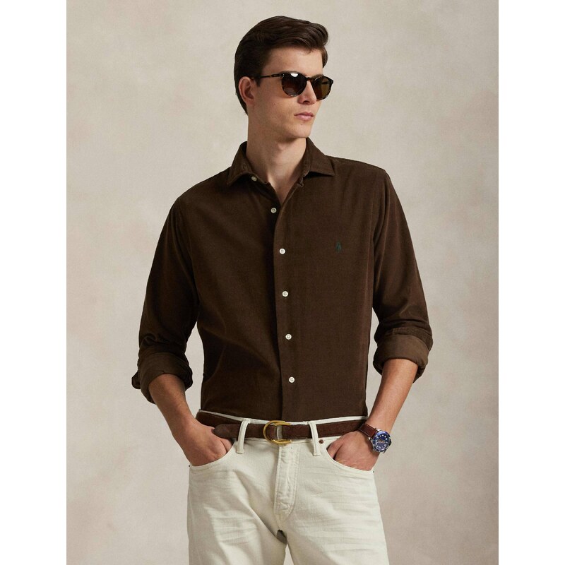 POLO RALPH LAUREN Košile | Slim Fit | manšestr