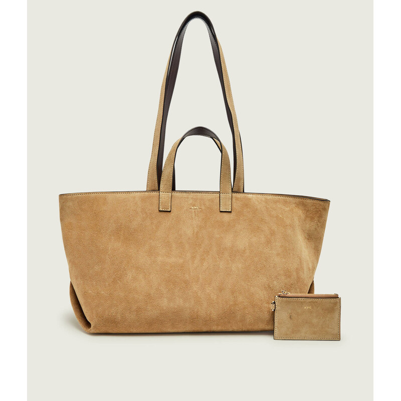 A.P.C. Kabelka shopper + váček Le drummer | semiš 115077359