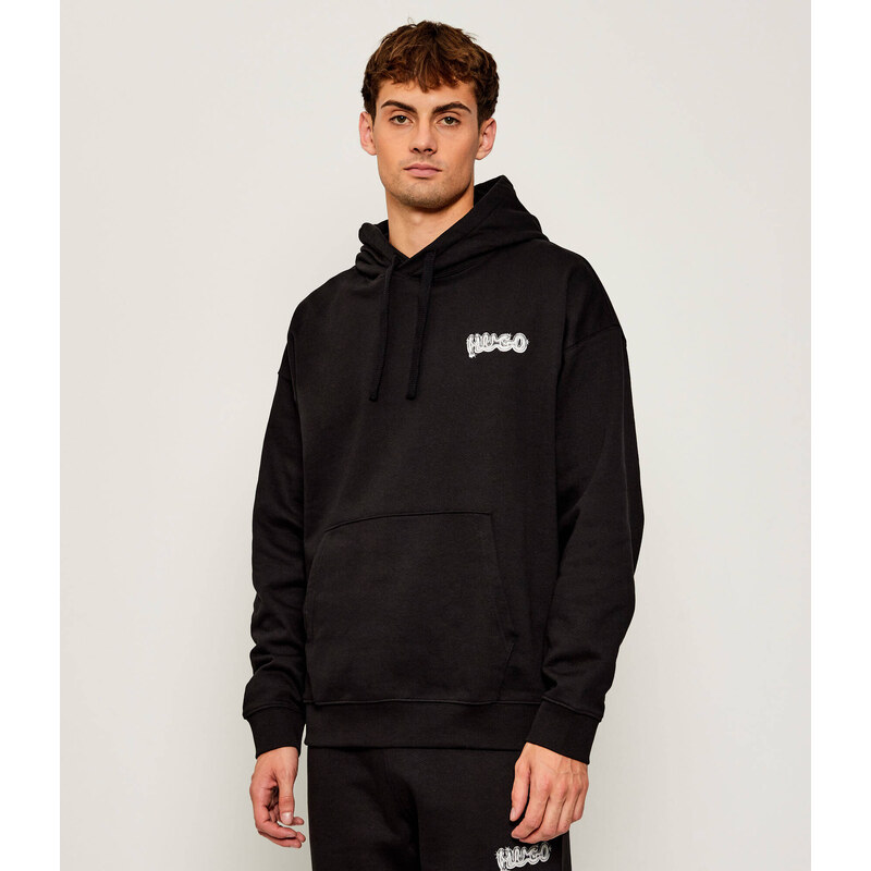 Hugo Blue Mikina Nyrohood | Loose fit