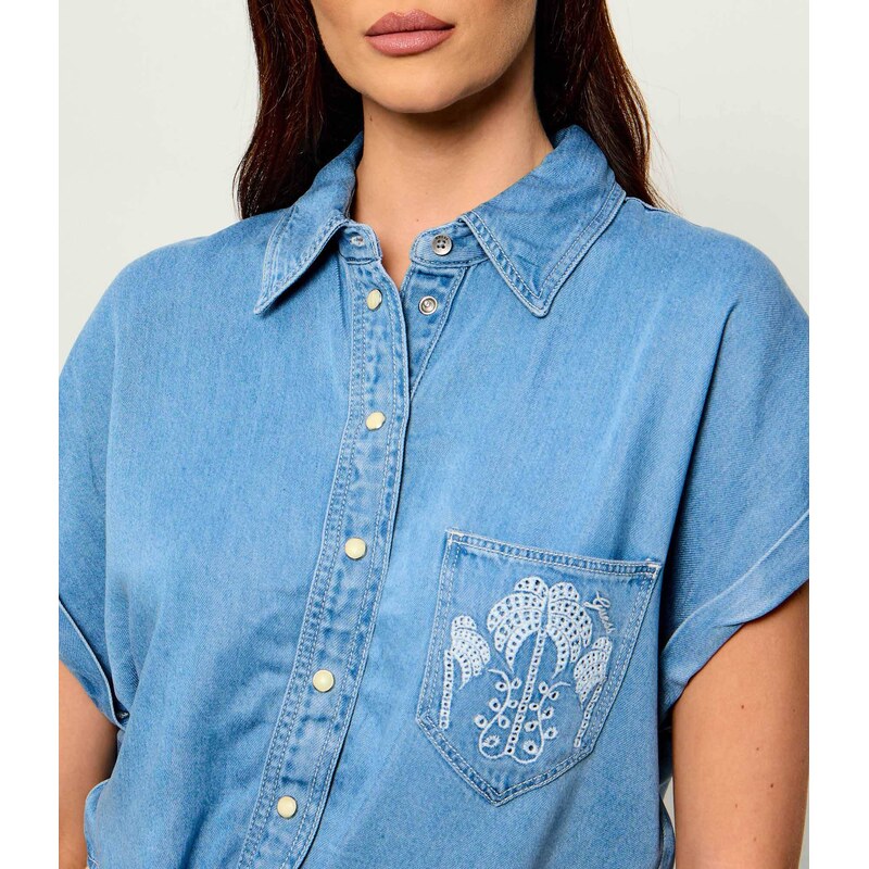 GUESS Džínová košile AMBRA | Cropped Fit