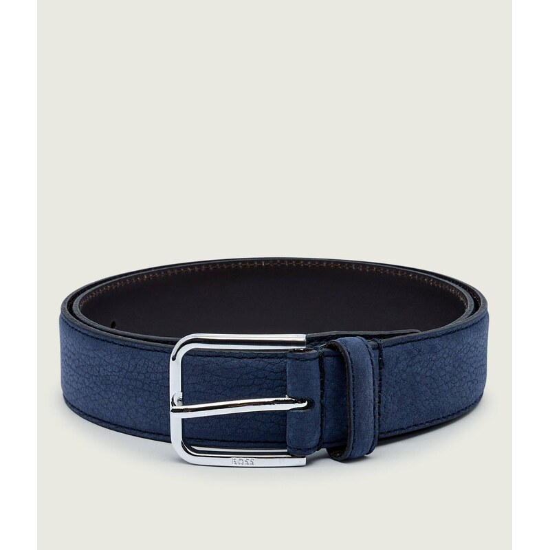 BOSS BLACK Kůžoný opasek Madison-B1_NbSt_Sz35