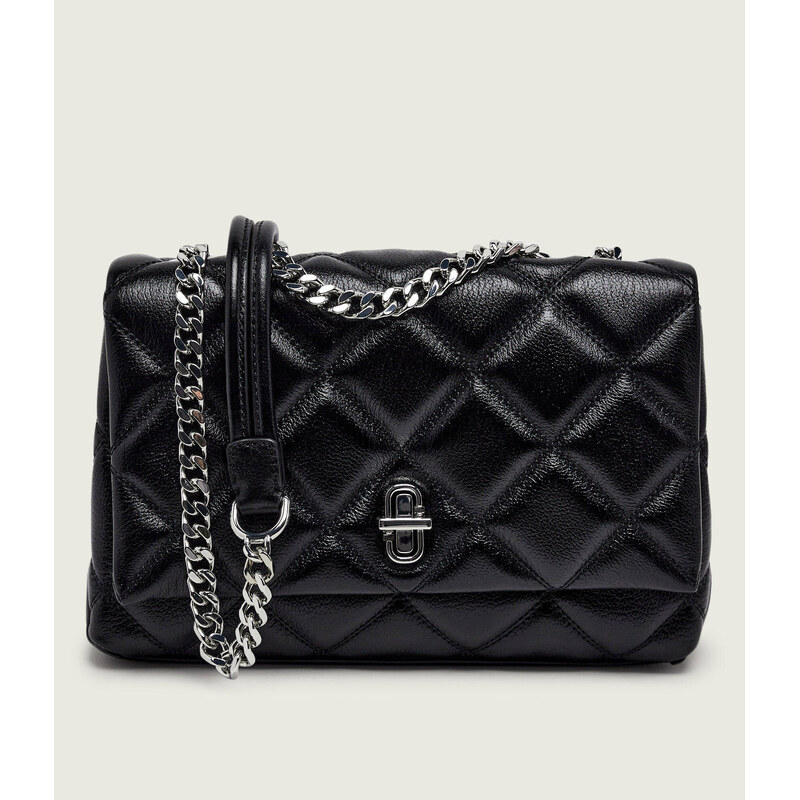 Marc Jacobs Kožená kabelka na rameno THE SLIM DUAL CHAIN