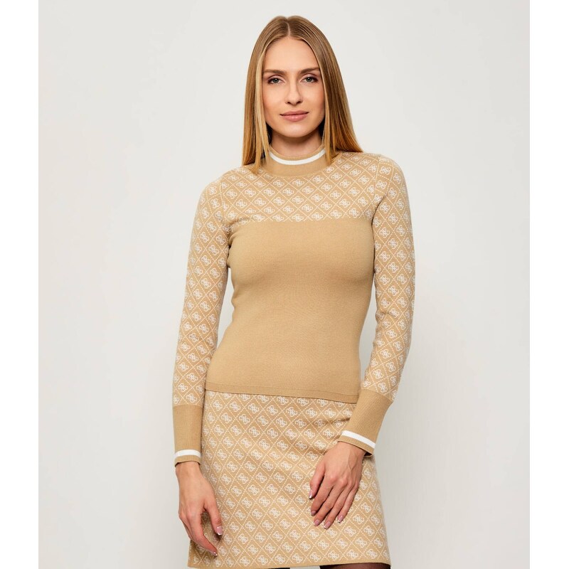 GUESS Polorolák AUBREY | Slim Fit | s příměsí vlny 108462197
