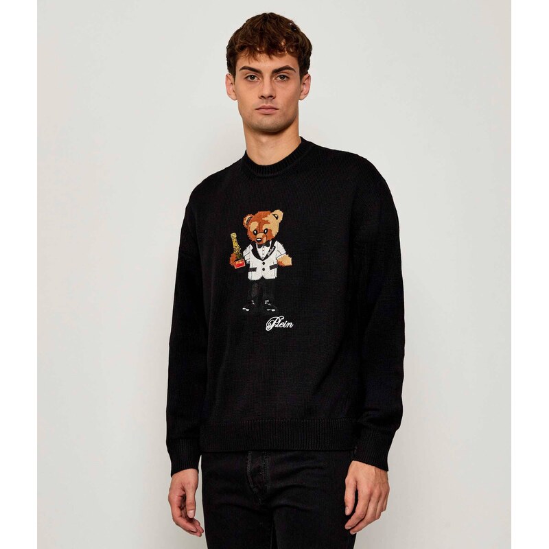 Philipp Plein Svetr Teddy Bear | regular fit | s příměsí vlny