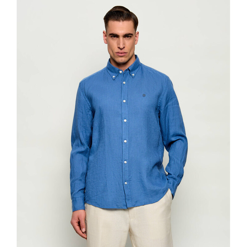 BOSS BLACK Lněná košile H-LIAM-BD-E-C1-261 | regular fit