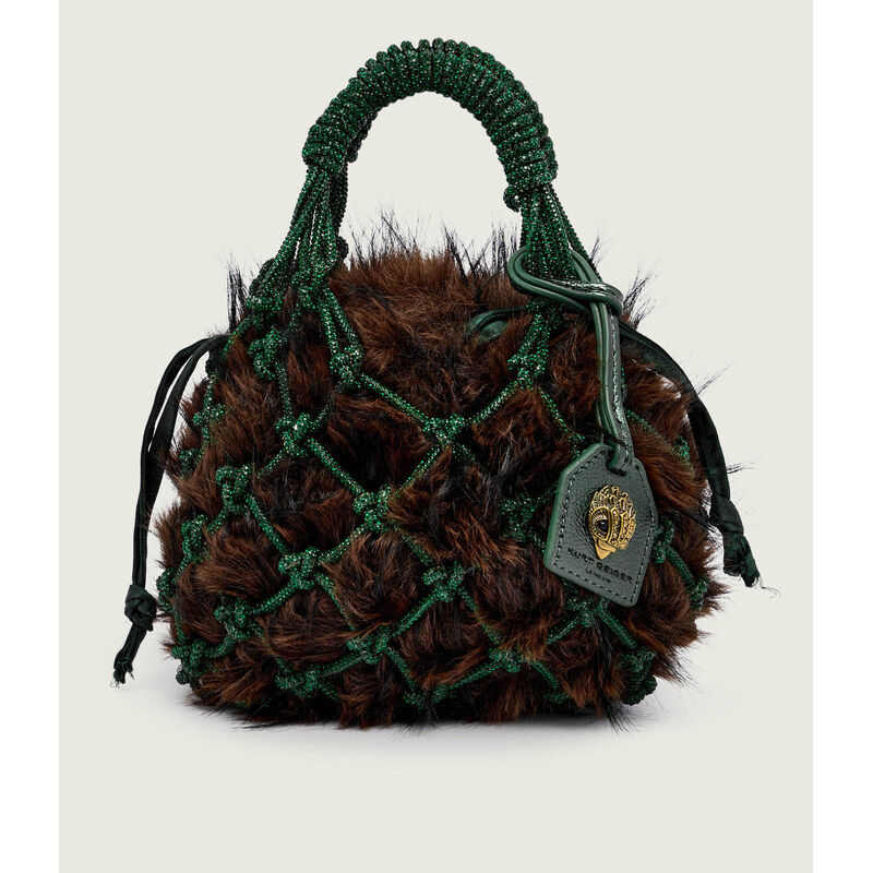 Kurt Geiger Kabelka na rameno 2v1 MACRAME CRYSTAL | shearling 108429144