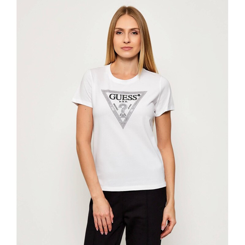 GUESS Tričko KRYSTAL | regular fit