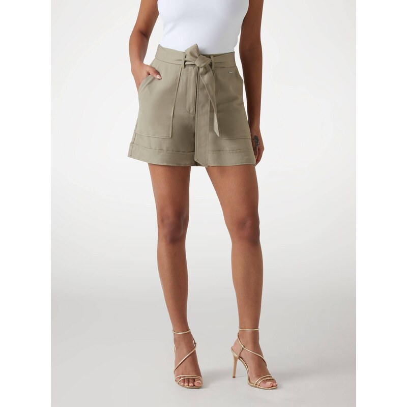 GUESS Šortky + opasek NEW NINA | Relaxed fit