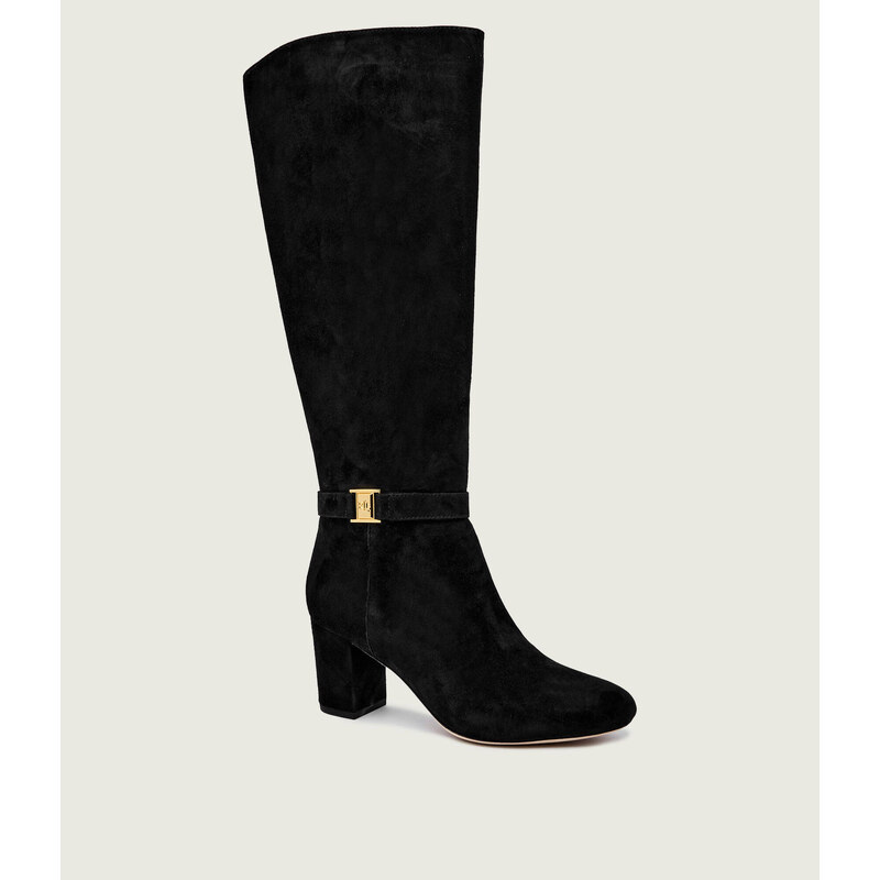 LAUREN RALPH LAUREN Kozačky na vysokém podpatku KELLIE | semiš