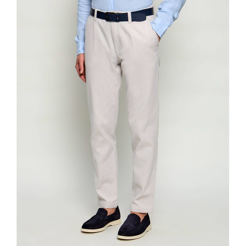 BOSS ORANGE Kalhoty chino Pleated-2 | Tapered fit
