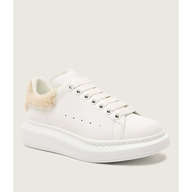 Alexander McQueen Kožené tenisky | shearling