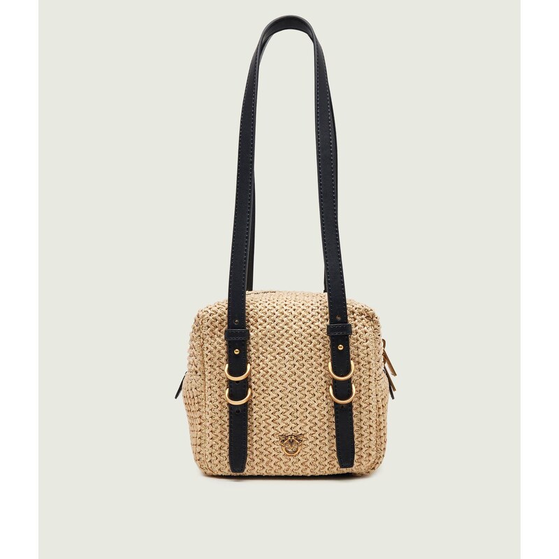 Pinko Kabelka na rameno CUBIC s přídavkem kůže