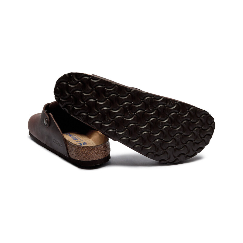 Birkenstock Kožené pantofle typu mules Boston SFB LEOI Habana | regular fit