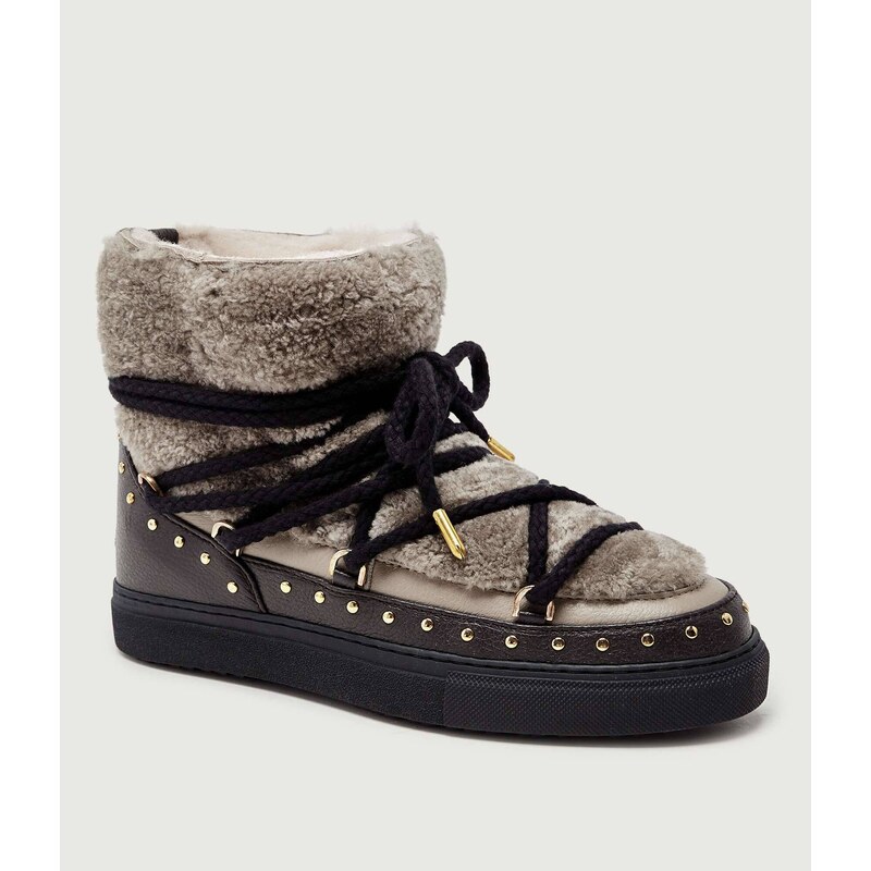 INUIKII Sněhule CURLY ROCK | kůže | shearling