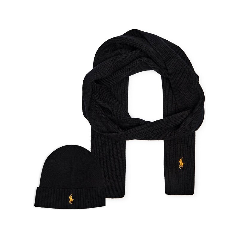 POLO RALPH LAUREN Vlněný šála + čepice
