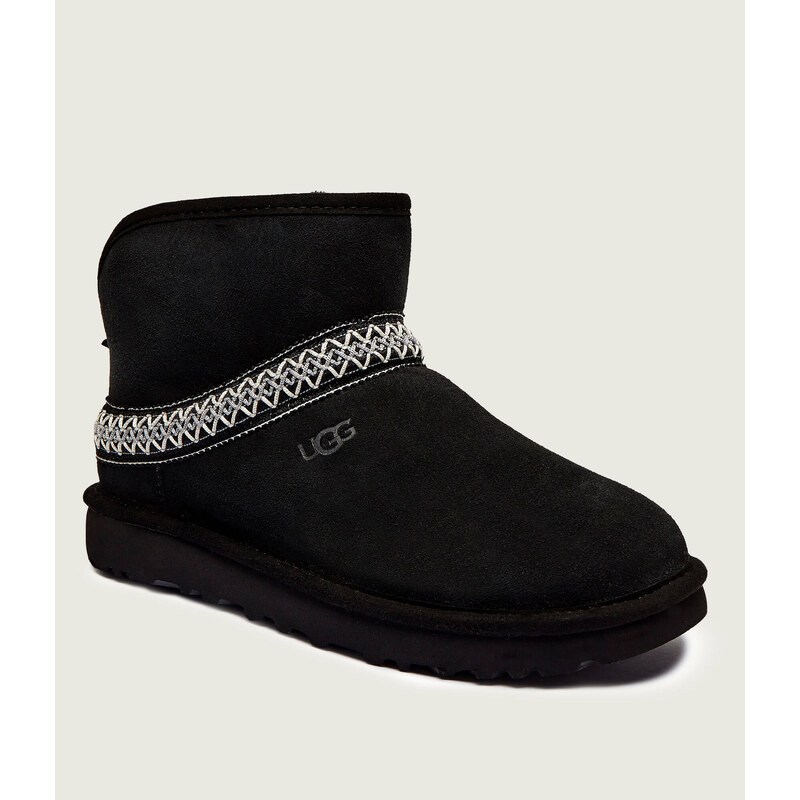 UGG Sněhule W CLASSIC MINI CRESCENT | semiš