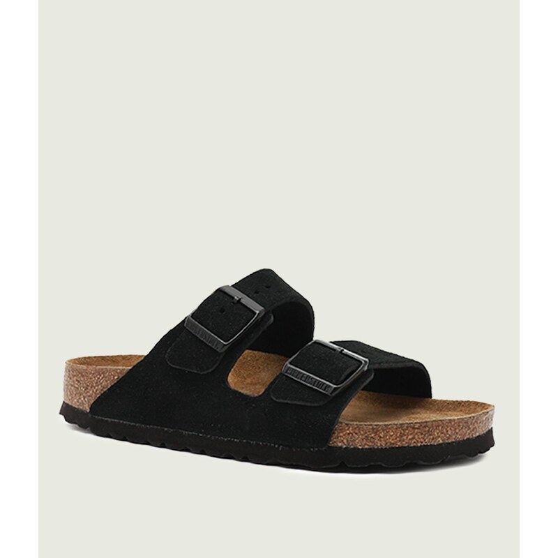 Birkenstock Pantofle Arizona SFB VL | narrow fit soft footbed | semiš