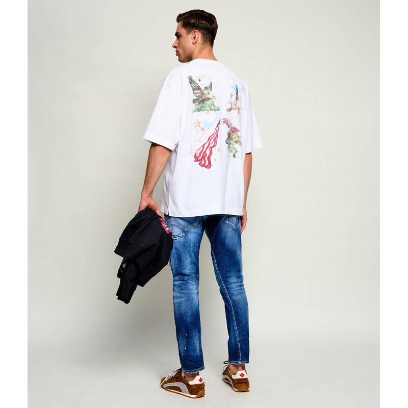 OFF-WHITE Tričko PALACE ARROW SKATE | Relaxed fit