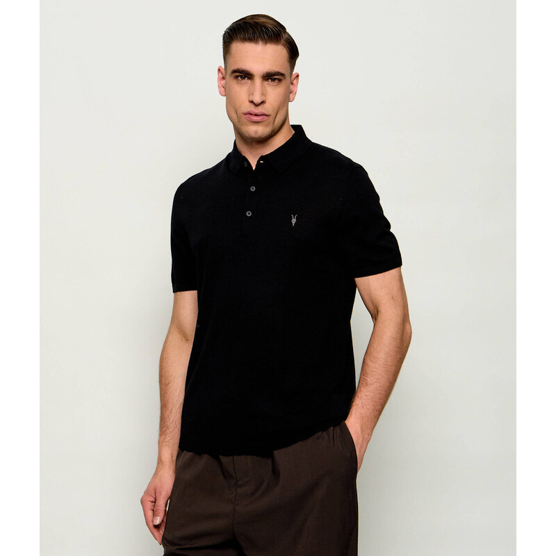 AllSaints Vlněné polokošile Ramskull | Slim Fit