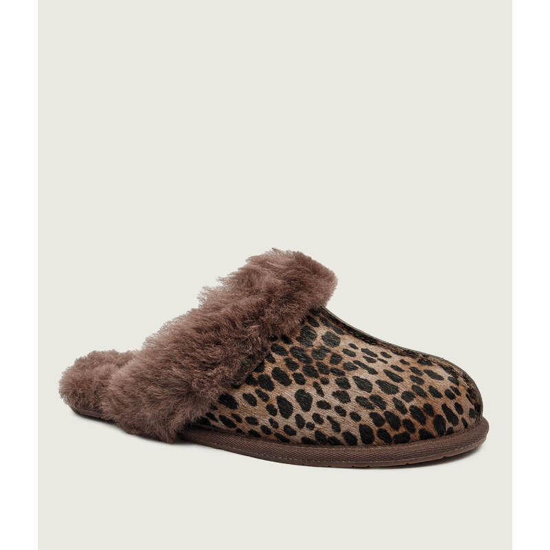 UGG Kožené domácí obuv W SCUFFETTE CASPIAN | s příměsí vlny 108197001