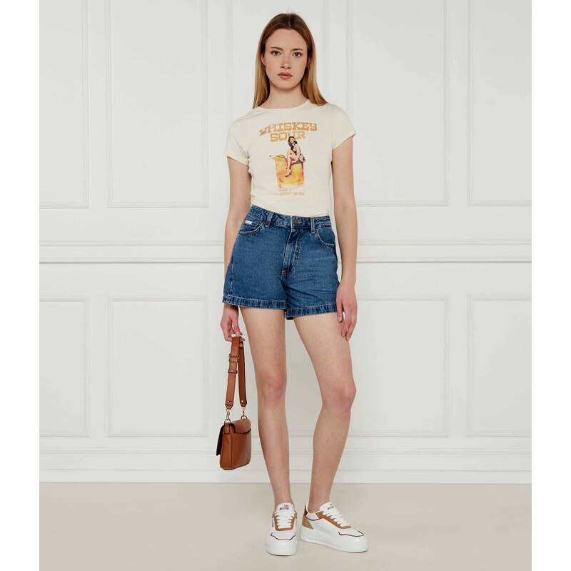 Guess Jeans Džínové šortky | Regular Fit přidáním lnu
