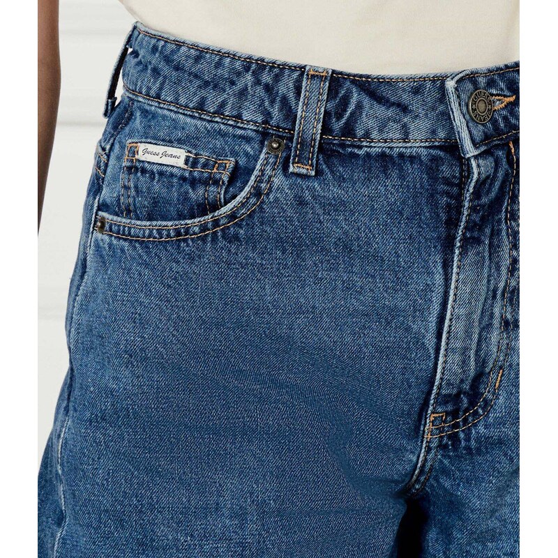 Guess Jeans Džínové šortky | Regular Fit přidáním lnu
