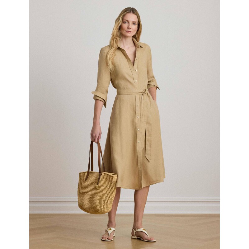 LAUREN RALPH LAUREN Lněná šaty ADALINA 114980927