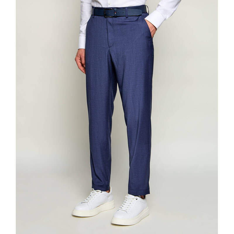 BOSS BLACK Vlněné kalhoty P-Perin-C﻿W-WG-262 | Tapered fit
