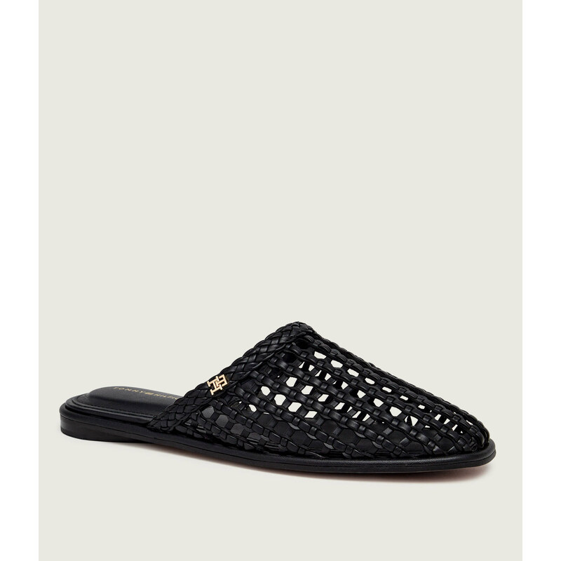 Tommy Hilfiger Pantofle typu mules s přídavkem kůže