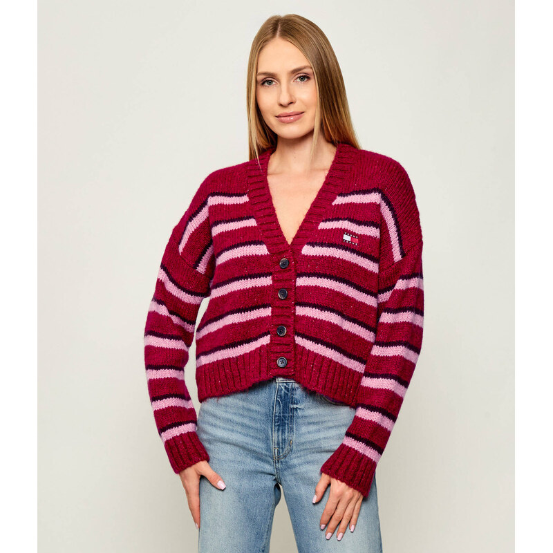 Tommy Jeans Kardigan | Loose fit | s příměsí vlny